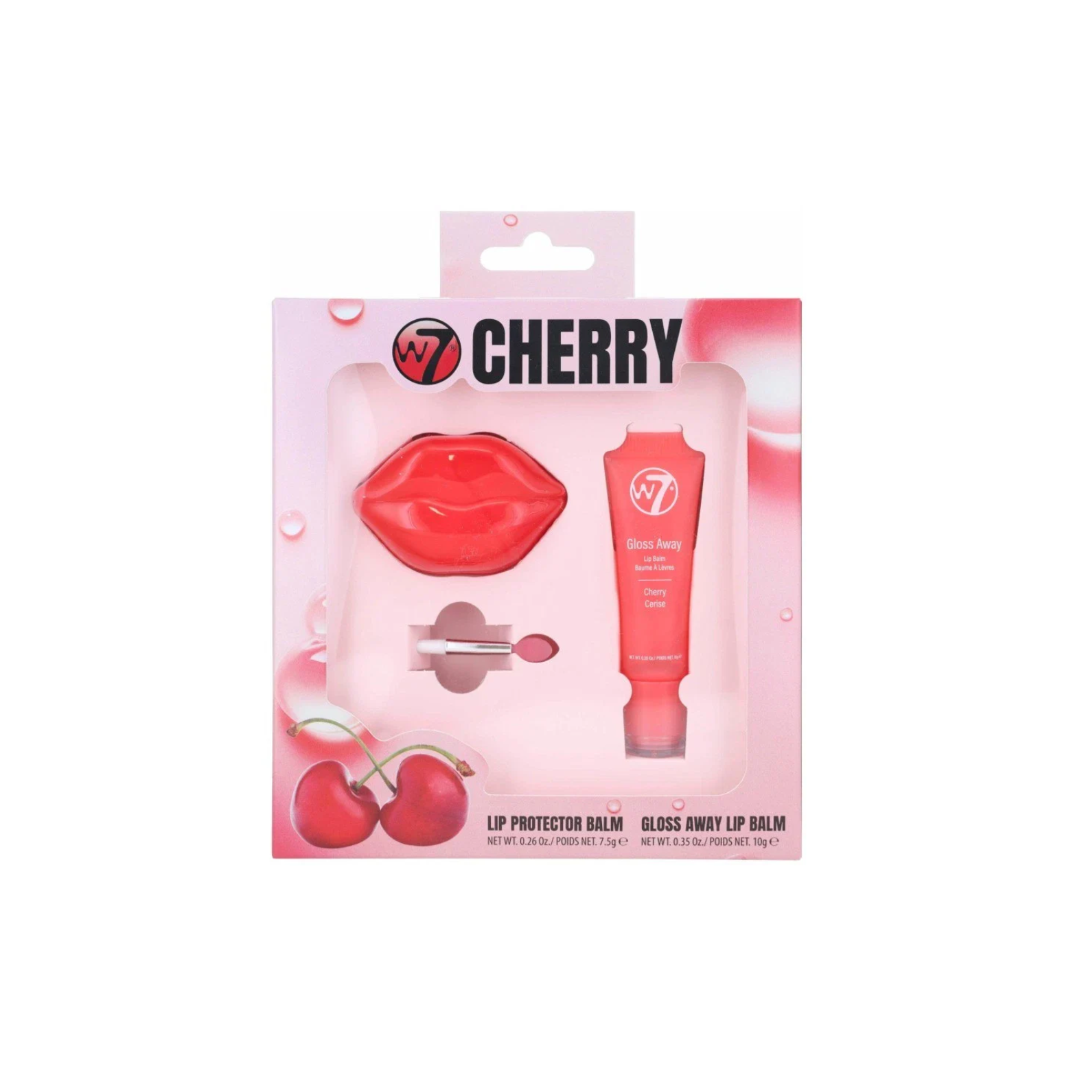 W7 Cherry Lip Care Gift Set Balm & Applicat...