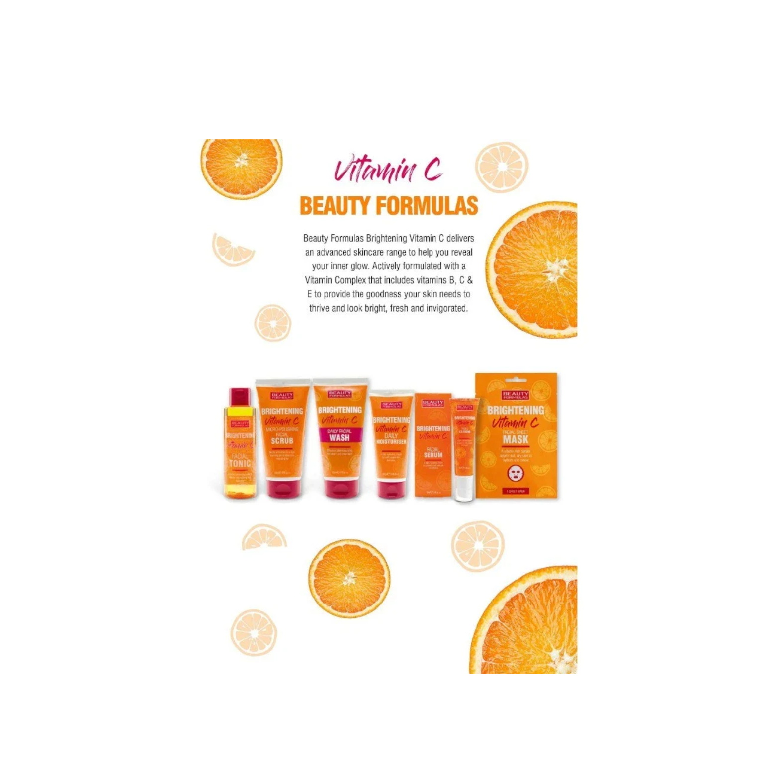Beauty Formulas Brightening Vitamin C Make-Up Remover Wipes