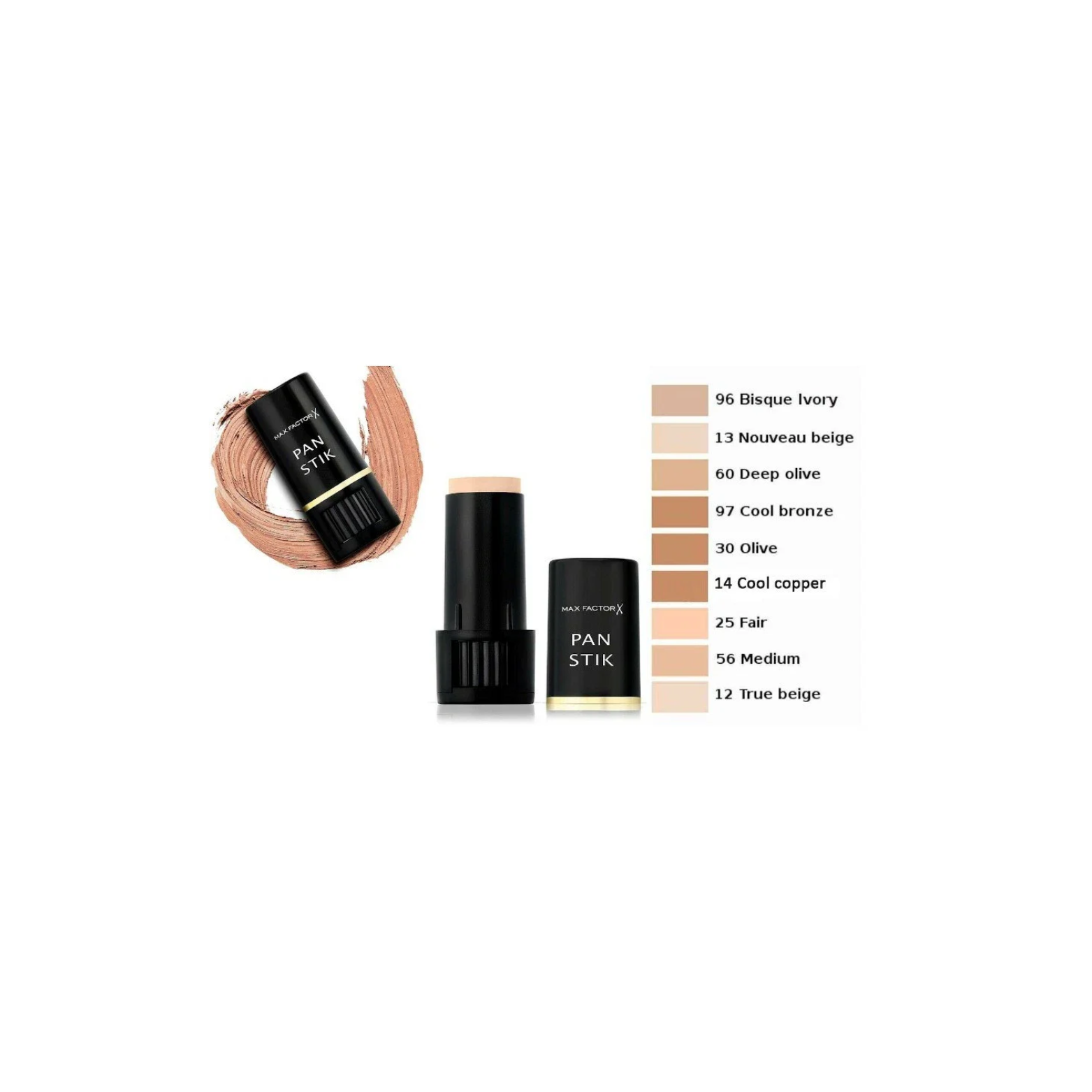 Max Factor 9g Pan Stik Foundation - 12 True Beige