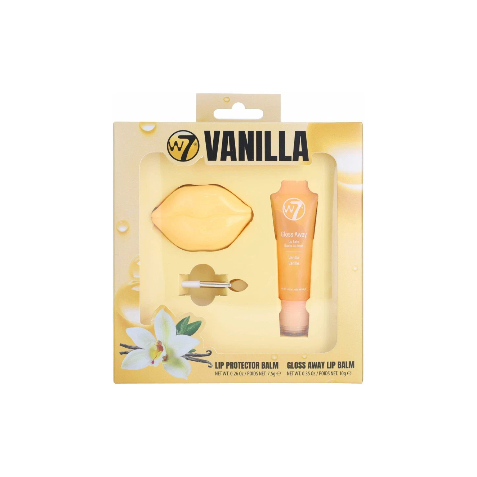W7 Vanilla Lip Care Gift Set – Lip Balm, Gloss ...
