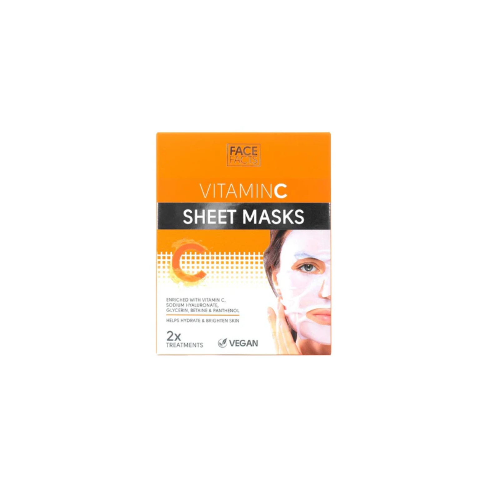 Face Facts Vitamin C Sheet Masks – 2 Treatments...