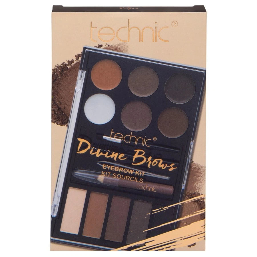 Technic Divine Brows Eyebrow Kit Vegan Complete Brow Palette & Tools New
